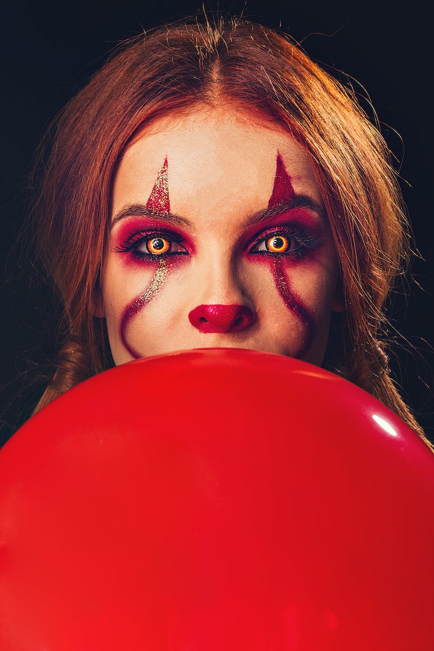 woman with face paint